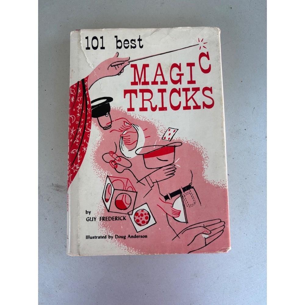 Vintage 101 Best Magic Tricks Guy Frederick Hardcover 1956 Doug Anderson Illus